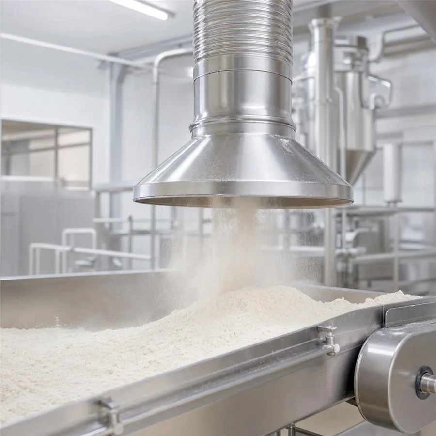 Food processing dust control