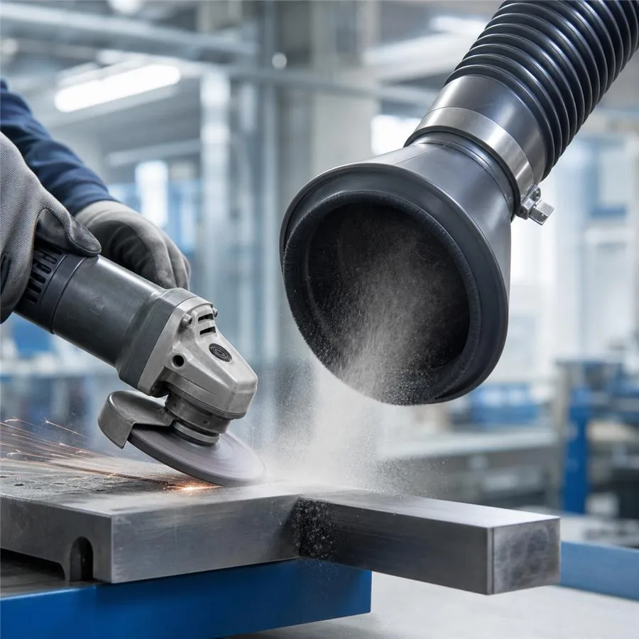 Grinding dust extraction