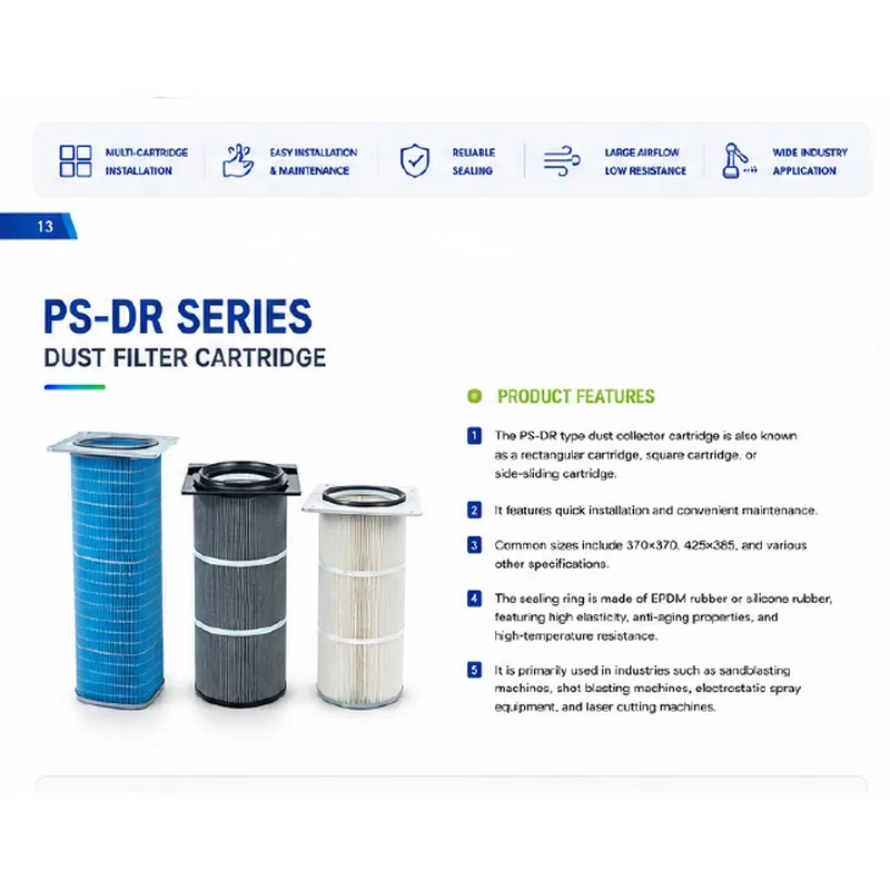 PS-DR series dust filter cartridges