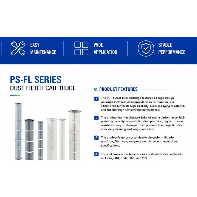 PS-FL series dust filter cartridges