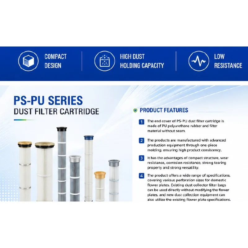 PS-PU series dust filter cartridges