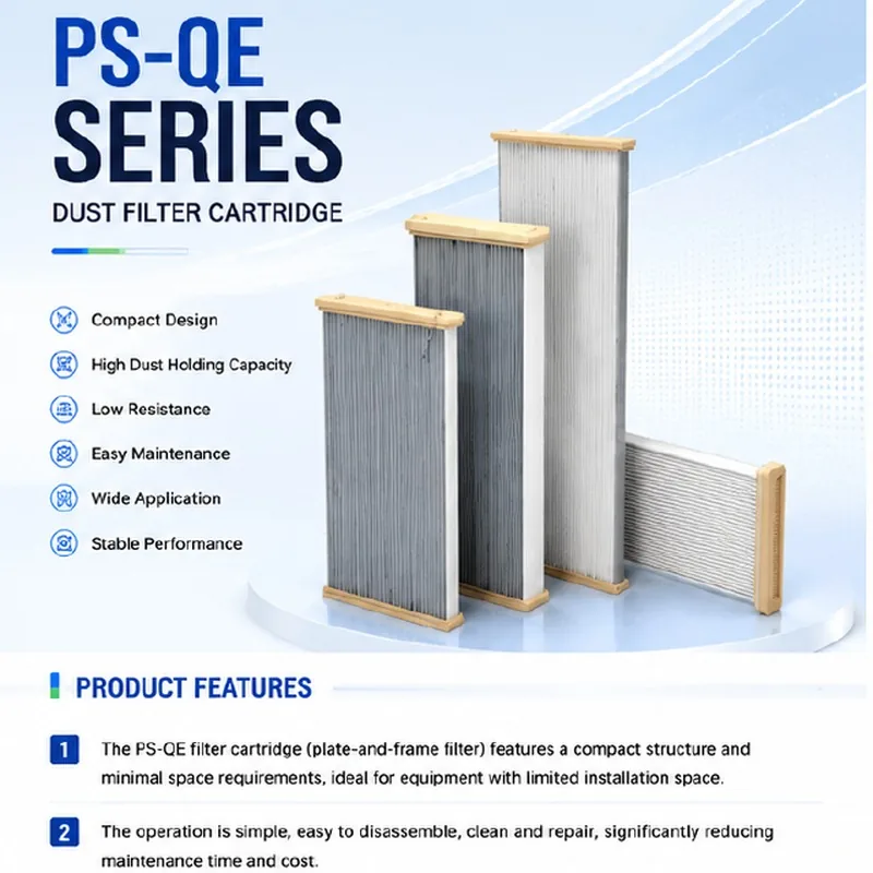 PS-QE series dust filter cartridges