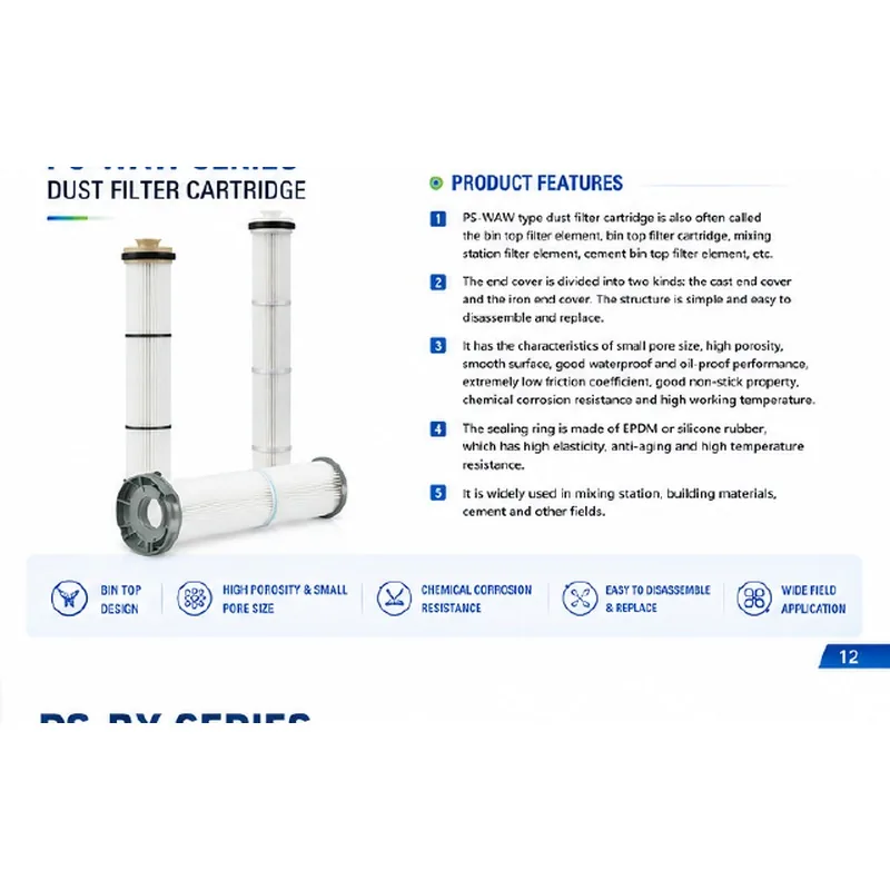 PS-WAW series dust filter cartridges