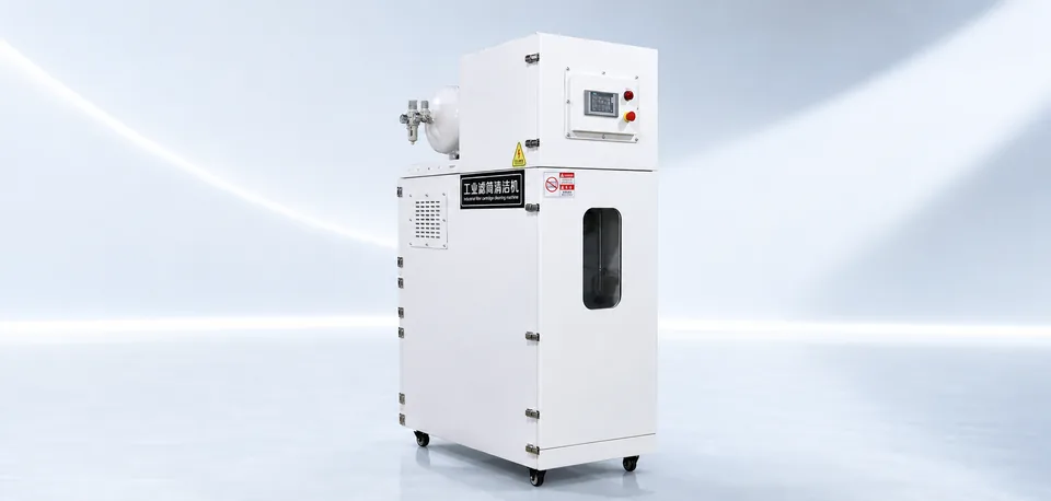 Industrial filter cartridge cleaning machine